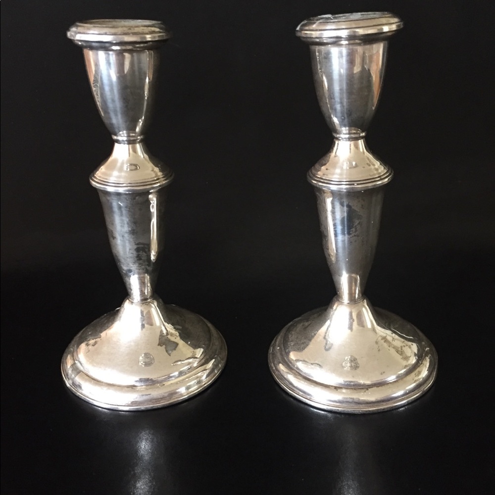 Sterling Silver Empire Candlesticks